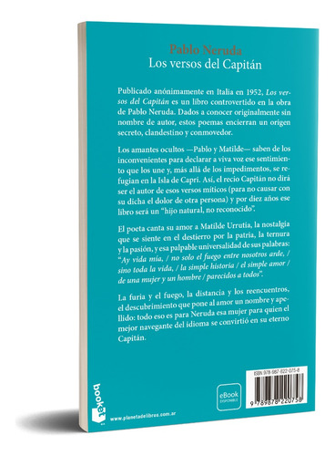 Los Versos Del Capitán De Pablo Neruda - Booket