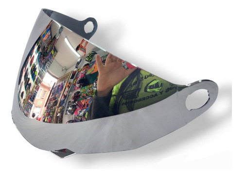 Visor Plateado Para Cascos Hro Mx 330 Dv, Original.