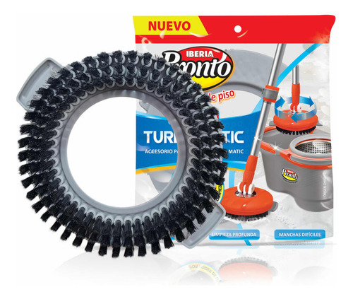 Imagen 3 de 10 de Balde Centrífugo Turbo Matic Iberia Repuesto Mopa + Cepillo