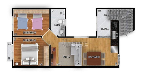 Cobertura Com 2 Dormitórios À Venda, 79 M² Por R$ 379.000,00 - Santa Maria - Santo André/sp - Co1576