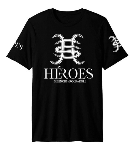 Imagen 1 de 5 de Playera Licencia Oficial Héroes Silencio Y Rock&roll Hs