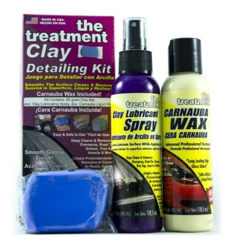 Kit Clay Treatmen Arcilla Plastilina Descontaminante Claybar