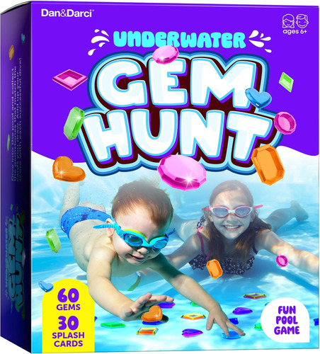 Jogo De Mergulho Dan&darci Pool Gem Hunt Para Crianças - Bri