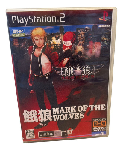Garou Mark Of The Wolves Play 2 Capa+pôster+disco Ps2
