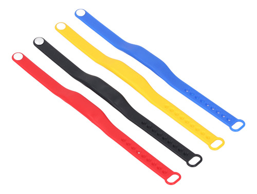 Pulsera De Silicona Para Piscina, 4 Piezas, Nfc, Resistente