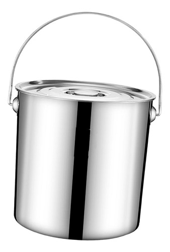 Olla De Acero Inoxidable 201 Con Tapa Para Cocinar 6l