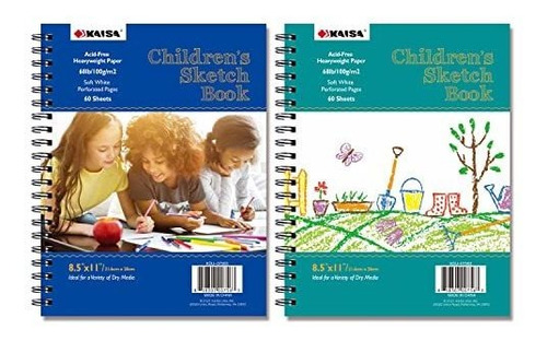 Escritura - Kaisa Cuadernos De Bocetos Para Niños De 8.5x11 