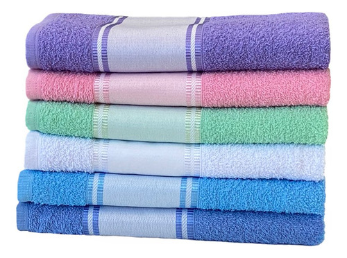Kit 12 Toalhas Rosto Para Estampa Sublimática 330g/m² - Prin Cor Branco