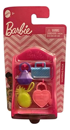 Bolso Barbie Mattel - Estante Con 4 Bolsos - 15.08x8.71cm