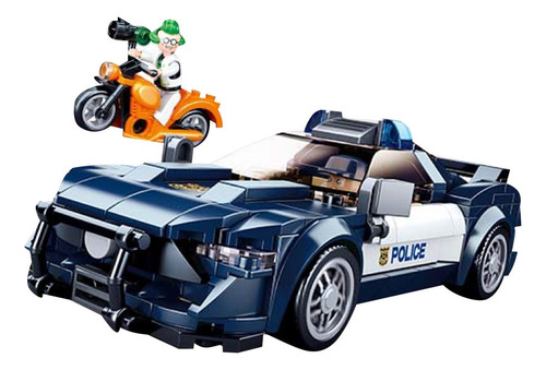 Blocos De Montar Carro De Policia Multikids - Br1460 Quantidade de peças 284