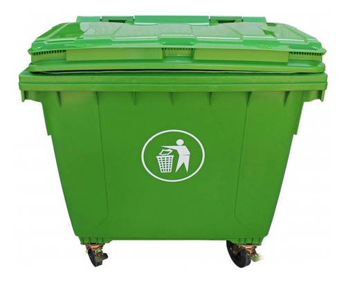 Contenedor Basura 660 Lts Verde