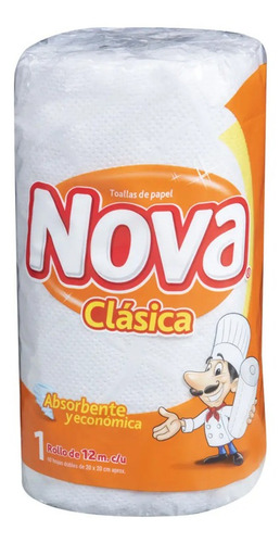 Toalla De Papel Nova Clasica 12mt(3 Unidad)-super