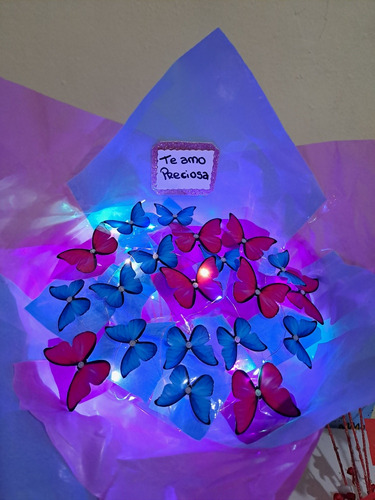 Ramo De Mariposas Con Luz Led