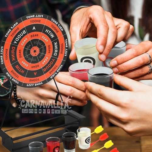 Juego Dardos Shots Diana Imán Ruleta Bar Fiesta Bebida