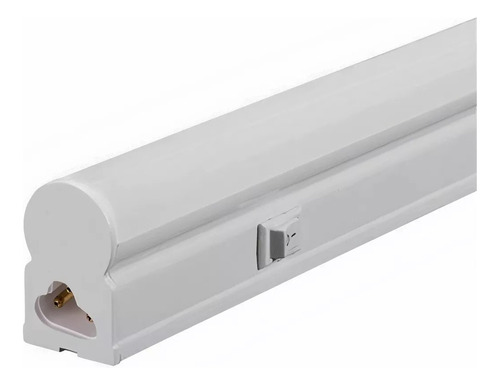 Tubo Led T5 Con Interruptor Y Base 9w Blanco Frío 6500k 60cm