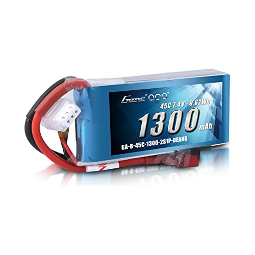 Batería Lipo Gens Ace 7.4v 1300mah 2s 45c Con Conector Deans