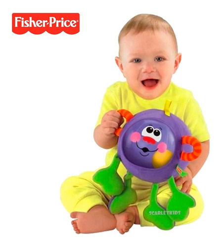 Imagen 3 de 8 de Sonajeros Pelota Sensorial Bebe Fisher Price Sonidos Textura