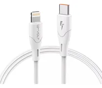 Comprar Cable Para iPhone 2 Metros Usb C A Lightning 2.4a Carga Rápida y Datos U-VOLT Color Blanco VCBL205