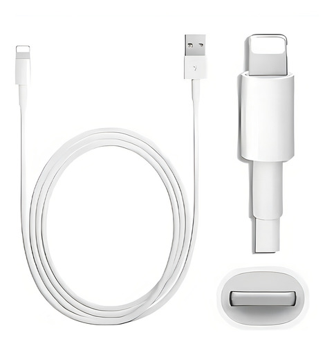 Cabo Usb Compatível com iPhone Puro Cobre Carga Dados It Blue Max Cor Branco