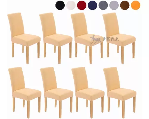 GENERICO Pack de 8 fundas Cubre Asientos para sillas