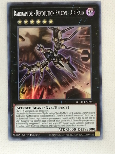 Super Xyz Yugioh Raidraptor - Revolution Falcon - Air Raid