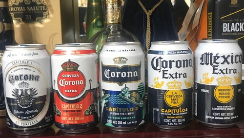 Corona Extra Lata Ediciones 4 Capítulos Y México Extra 355ml (Usado)
