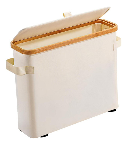 Portarrollos De Papel Higiénico De Bambú Con Tapa De