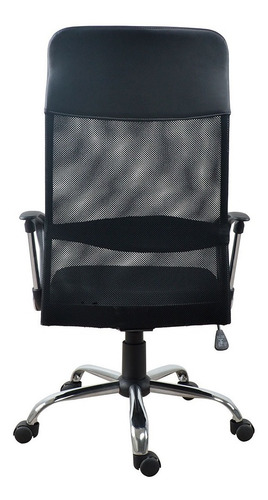 Sillón Oficina Escritorio Alta Regulable Giratoria Ruedas Color Negro Material Del Tapizado Mesh