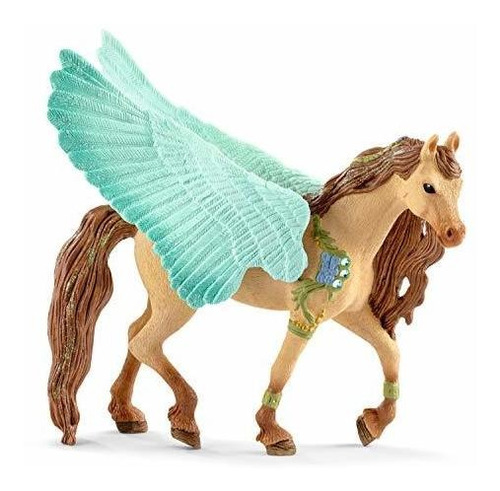 Semental Pegasus oficial decorado con unicornio de Schleich Bayala