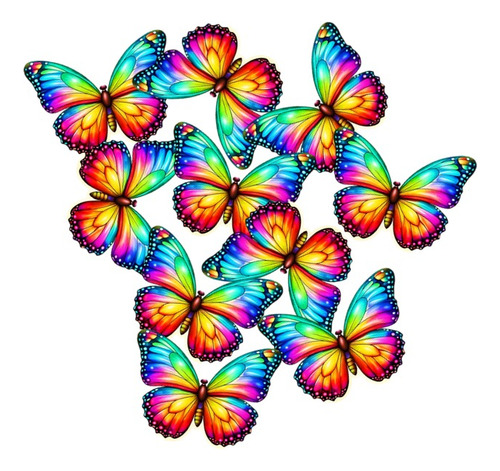 36 Mariposas 100% Comestible Para Decoración De Postres
