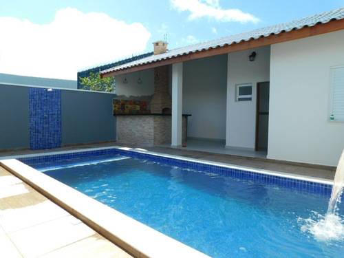 Jardim Icaraíba - Peruíbe / Sp - Casa Com Piscina À Venda.
