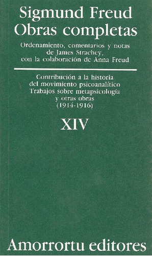 Libro Sigmund Freud Obras Completas Vol Xiv Traducción José