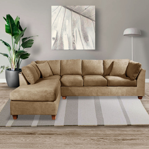 Sofá Seccional Padua Izquierdo Tela Velvet Latam Home