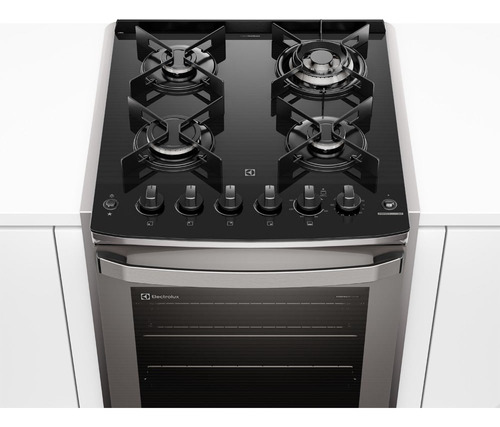 Fogão De Embutir 4 Bocas Electrolux Cinza Experience Mesa Vi Cor Prata 220V