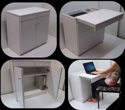 Imagen 2 de 8 de Escritorio Mesa Plegable Espacios Reducidos Diseño Exclusivo