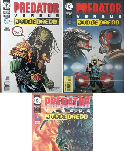 Predator Versus Judge Dredd # 1, # 2 E # 3. English Edition.