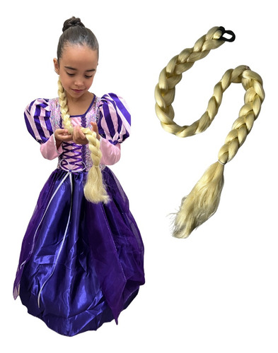Disfraz Princesa Rapunzel, Vestido + Trenza