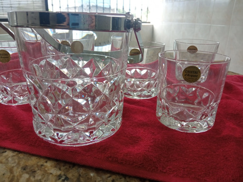 Imagen 2 de 4 de Juego De Vasos De Whisky Con Hielera.