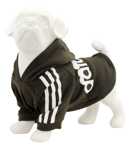 Sudadera Hoodie Sueter Para Perro Chico Mediano Grande Color Verde Militar