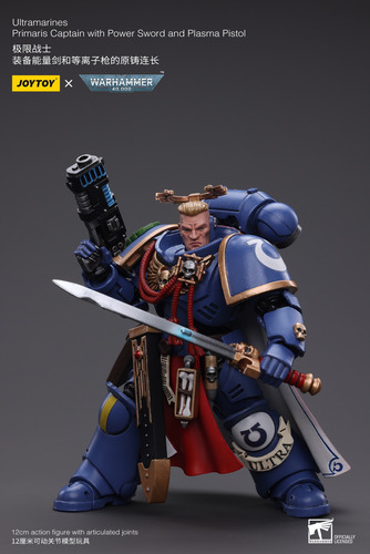 Figura Warhammer 40k Joytoy Primaris Captain Ultramarine