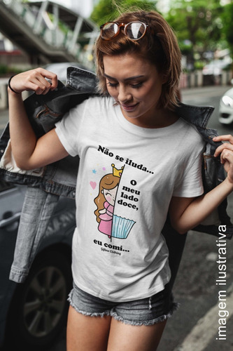 Camiseta Personalizada Lado Doce - Giftme - Divertidas