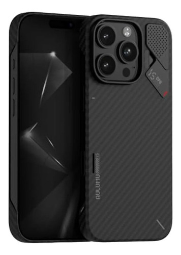 *. *. Capa De Fibra De Aramida Aulumu Para iPhone 15 Pro |