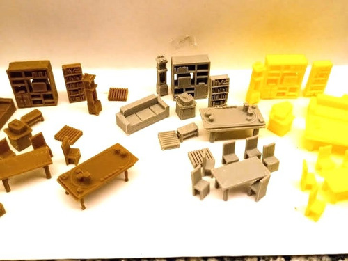 Kit Muebles Casa Escala N 1/160. Maquetas Trenes