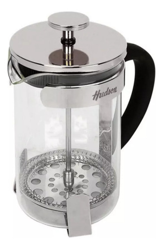 Cafetera Vidrio Acero Inox Francesa Émbolo Hudson 800ml Color Transparente