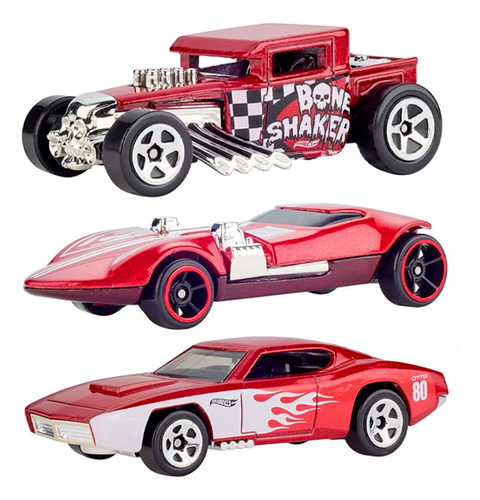 Hot Wheels Die-cast 80 Th Mattel Pack C/05 Carrinhos