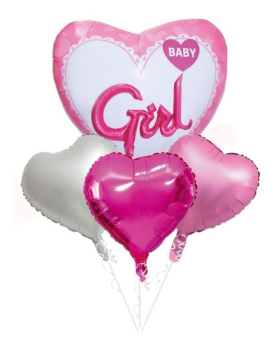 Globos Decoracion Baby Shower Baby Boy - Baby Girl Set 4 Pzs