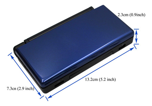 Carcasa De Repuesto Nintendo Ds Lite Ndsl Azul Y Negro