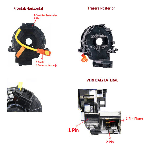 Cable Espiral Lexus Gx400 4.0 Grj158 2012 2013 2014