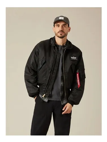 Flight Jacket Cwu-45 Black Alpha Industries de hombre