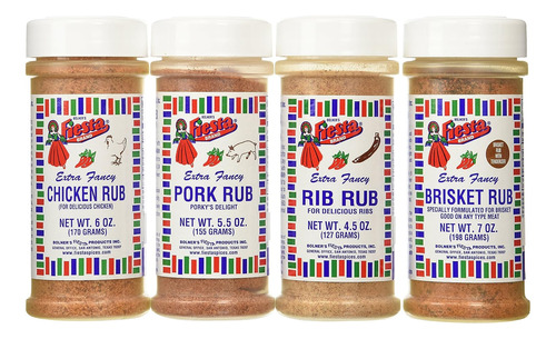 Bolner's Extra Fancy Meat Rub 4 Sabores(1) Rub Brisket Rub, 